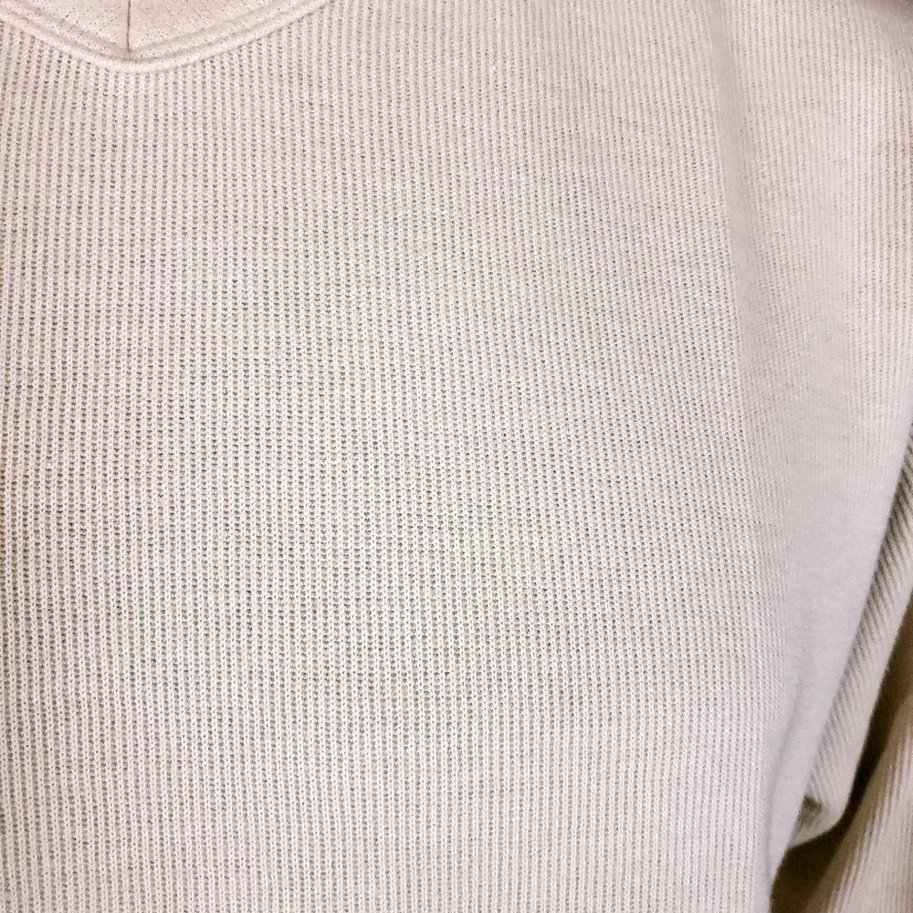 Wrangler Men Sweater V-neck Knit Long Sleeves Cream Size L - NWT